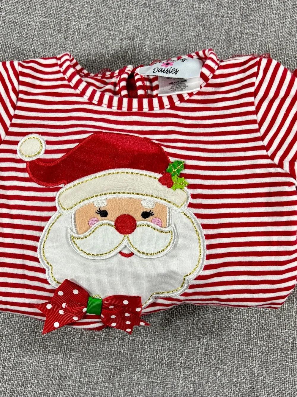 Counting Daisies Girls Christmas Santa Tutu Dress 18M Red Polka Dot Holiday